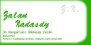 zalan nadasdy business card